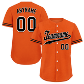 Custom Orange Black Classic Style Black Personalized Authentic Baseball Jersey BSBJ01-bd0fa0a
